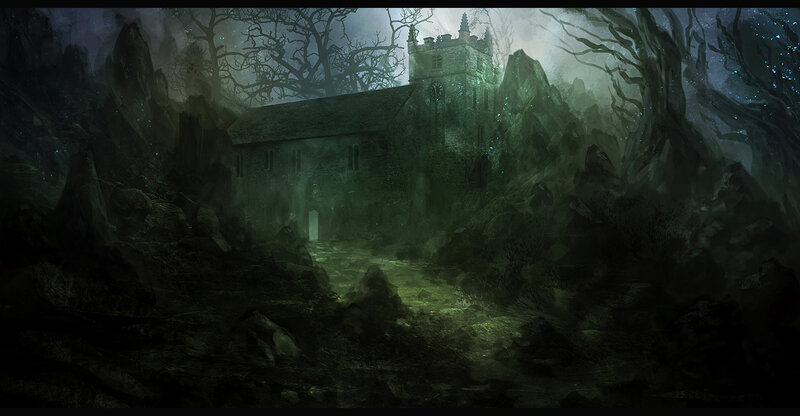 Abandoned Church in Forest