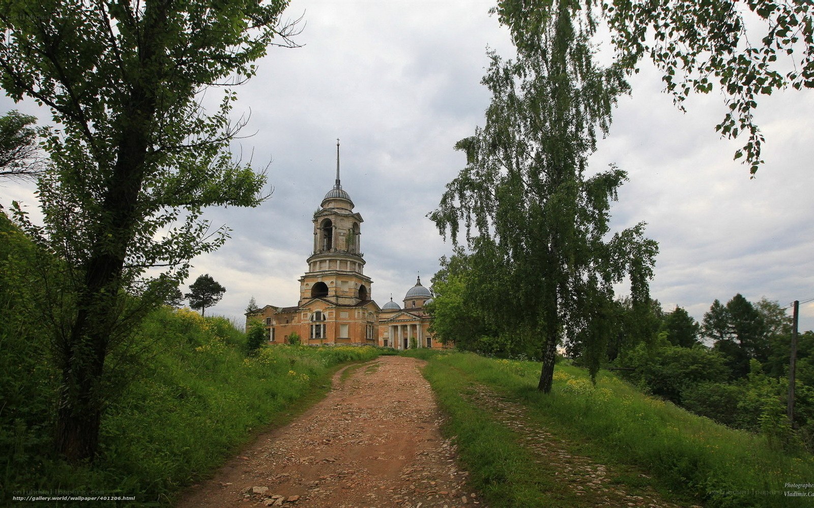 Abandoned church in rural Russia