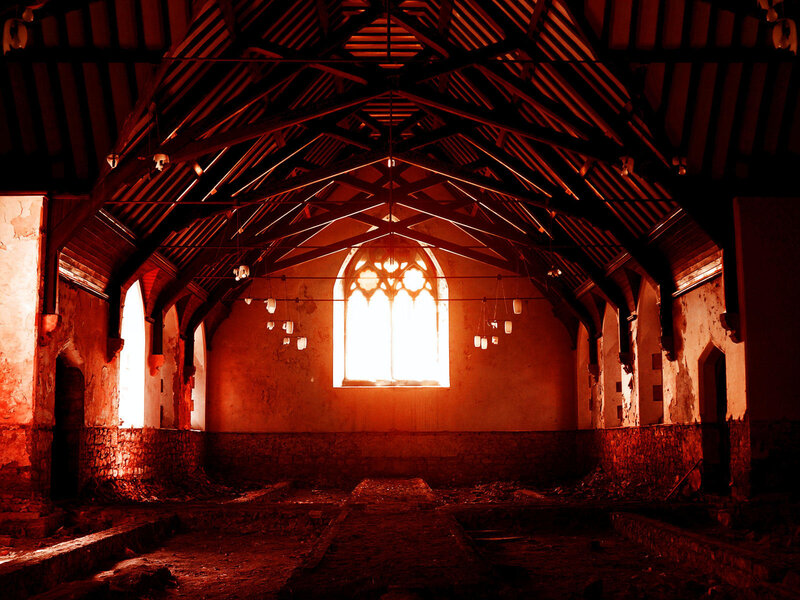 Abandoned church interior
