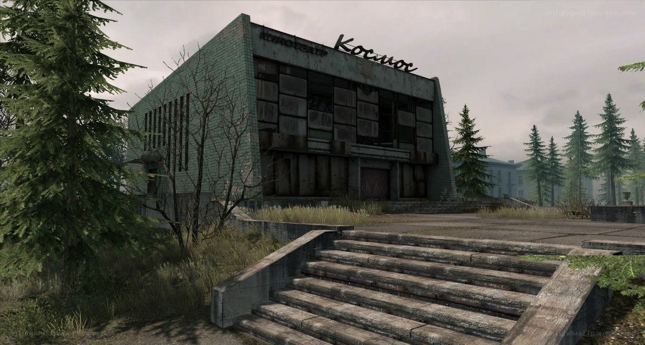 abandoned cinema building