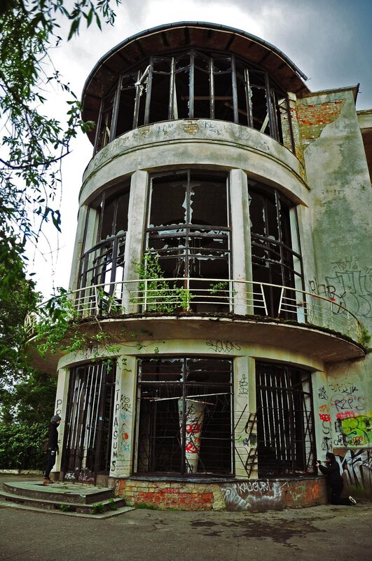 Abandoned circular building