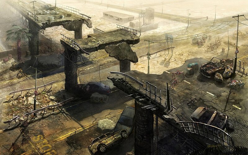 Abandoned City Intersection