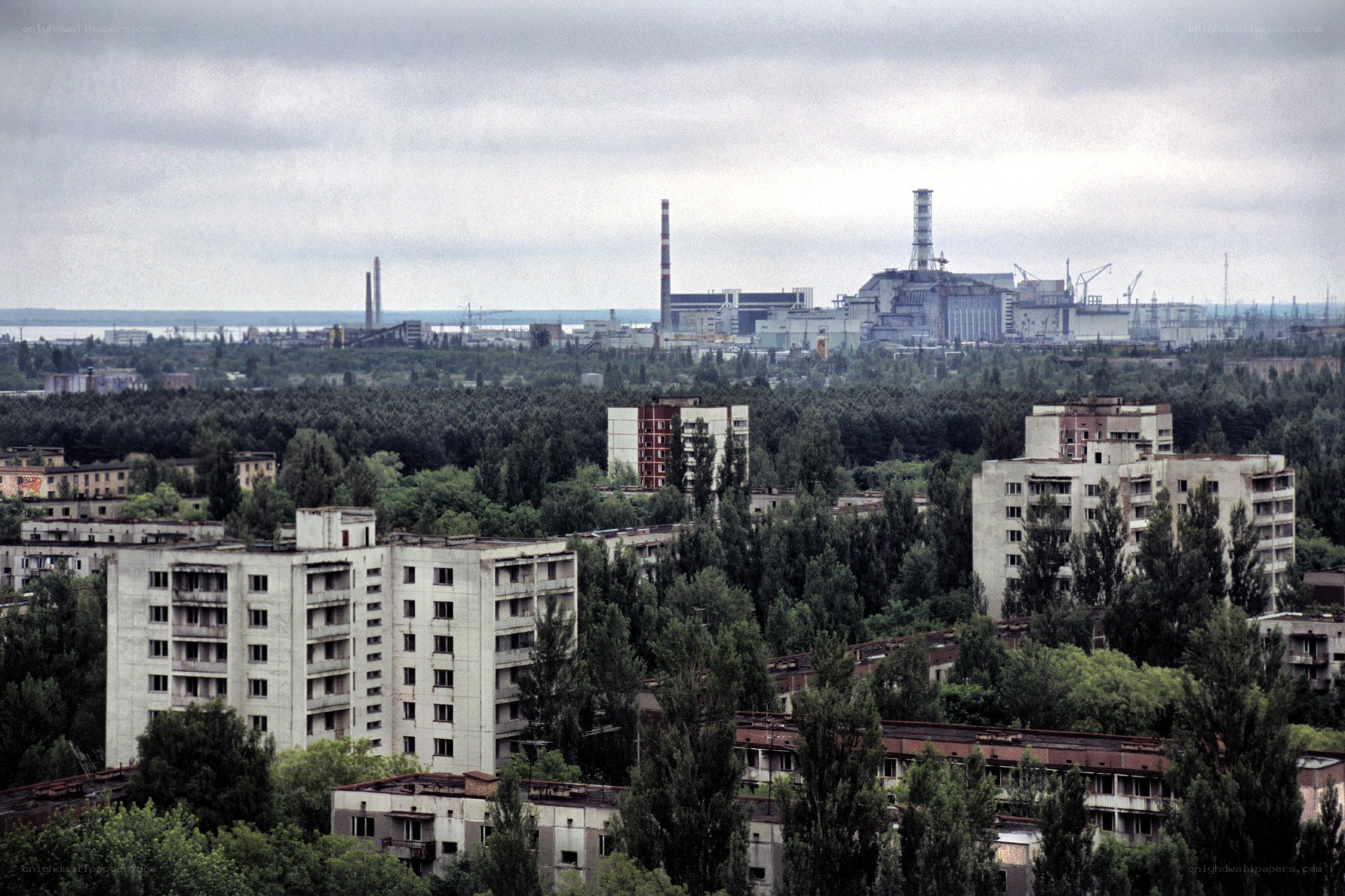 Abandoned city near Chernobyl