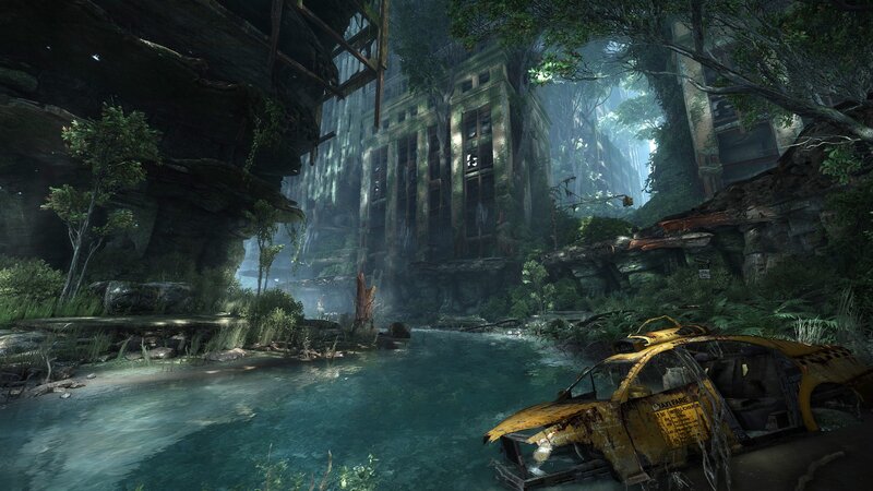 abandoned city overgrown with nature