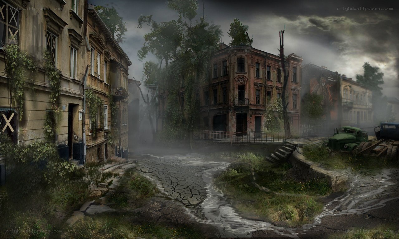 abandoned city street