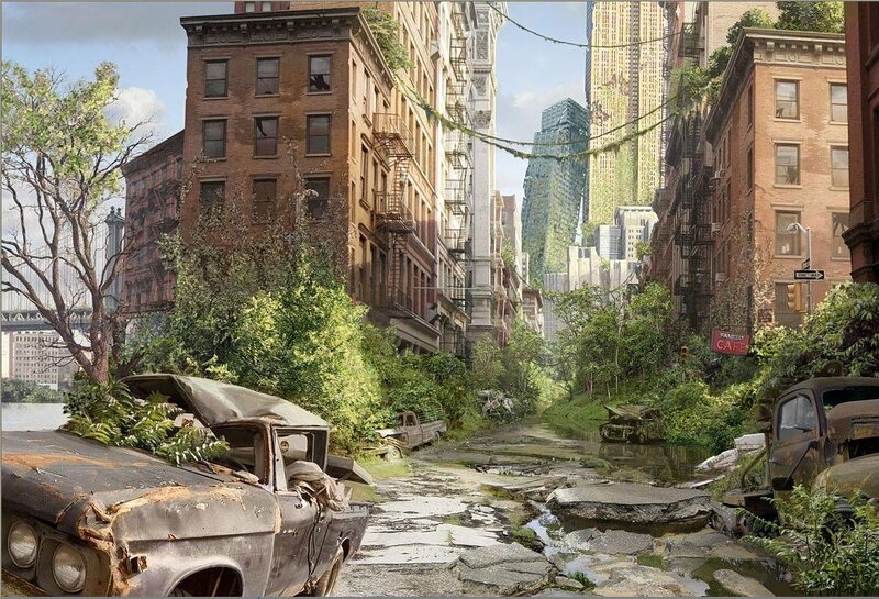 abandoned city street
