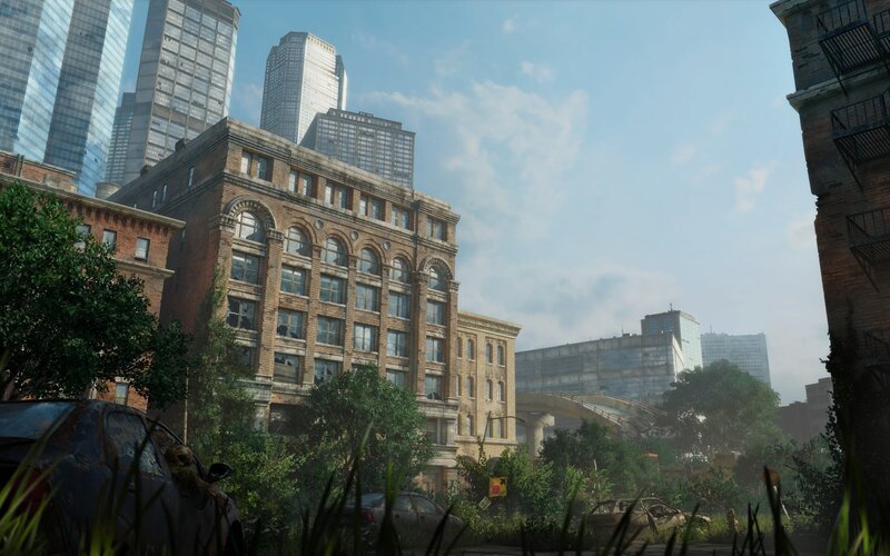 Abandoned City Street — Brown, Desolate, Afternoon, 3d Render