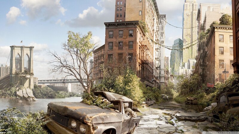 Abandoned City Street — Brown, Desolate, Afternoon