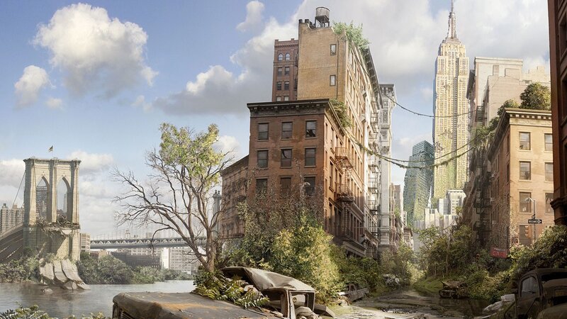 Abandoned City Street — Brown, Post-apocalyptic