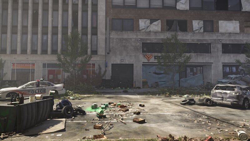 Abandoned City Street — Gray, Desolate, Afternoon, 3d Render