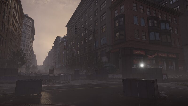 Abandoned City Street — Gray, Desolate