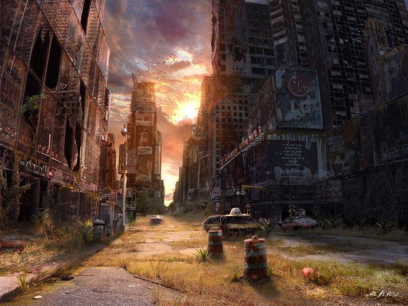 Abandoned City Street — Orange, Dramatic