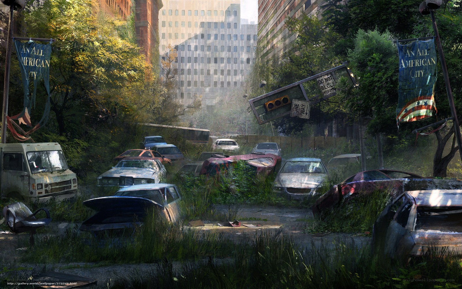 Abandoned city street