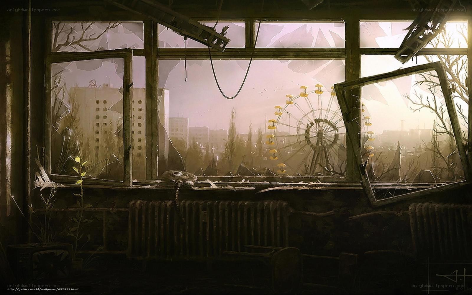 Abandoned city view