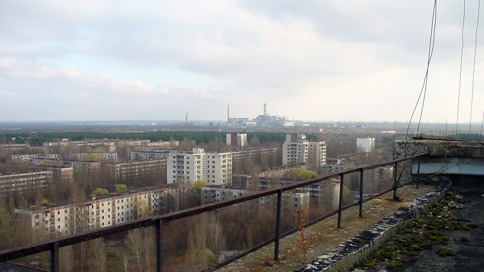 Abandoned city view