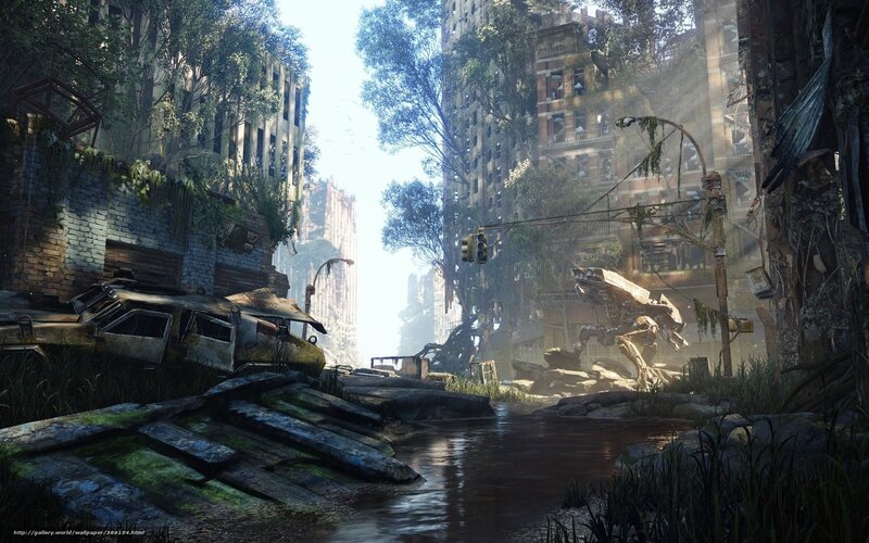 Abandoned City with Ruins