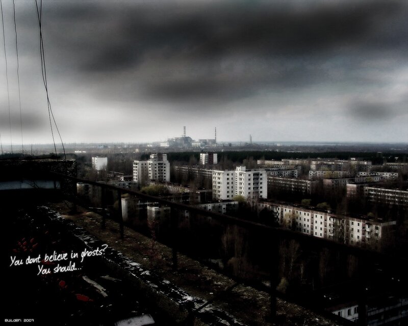 Abandoned Cityscape — Gray, Dramatic, Photograph, Apartment Buildings