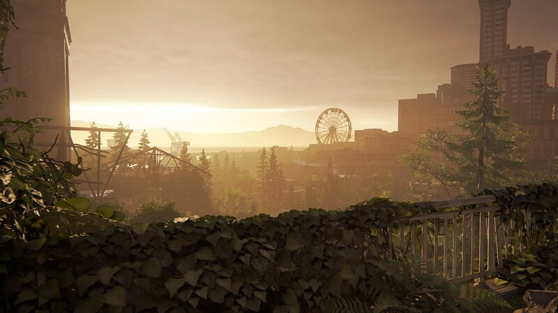 Abandoned Cityscape — Green, Serene