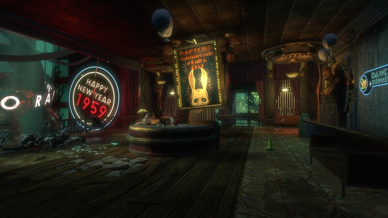 Abandoned Club Interior — Brown