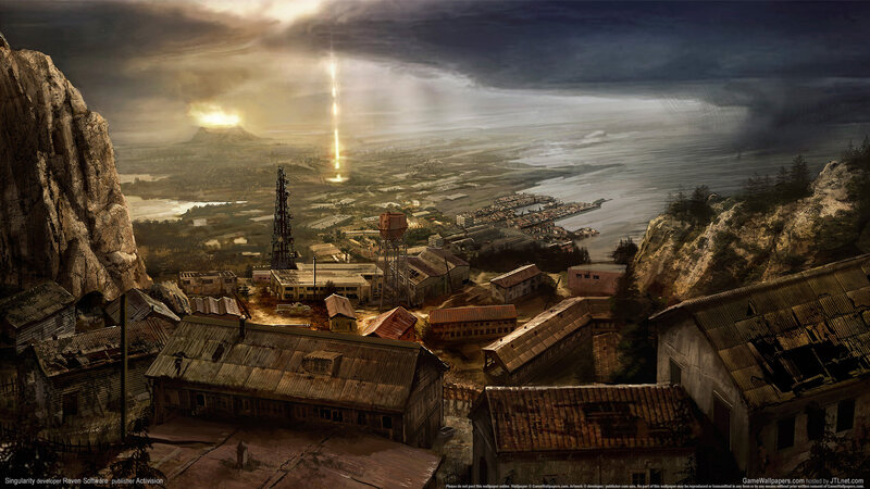 Abandoned Coastal Town — Brown