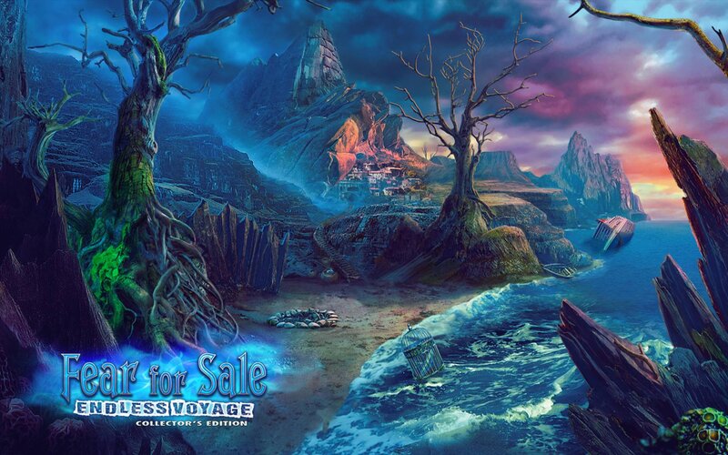 Abandoned Coastal Village — Blue