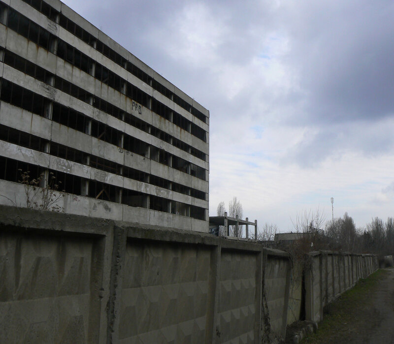 Abandoned concrete building