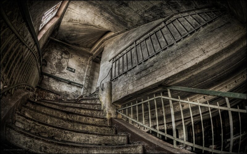 Abandoned Concrete Staircase