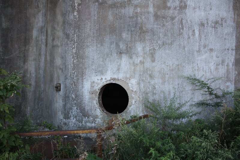 abandoned concrete structure