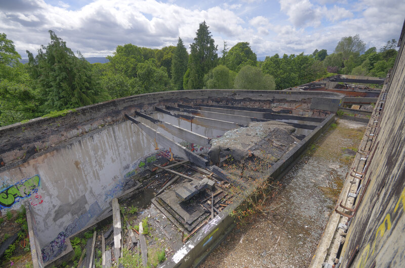 Abandoned Concrete Structure — Gray