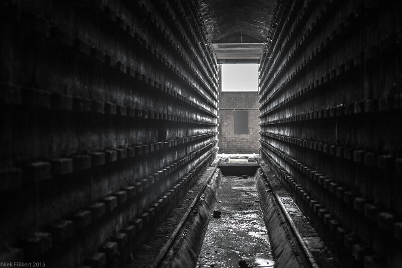 Abandoned Concrete Tunnel — Black