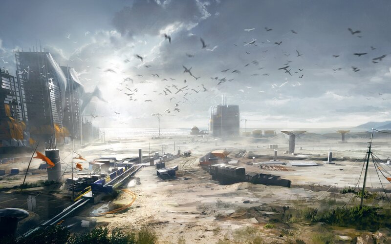 Abandoned Construction Site — Gray