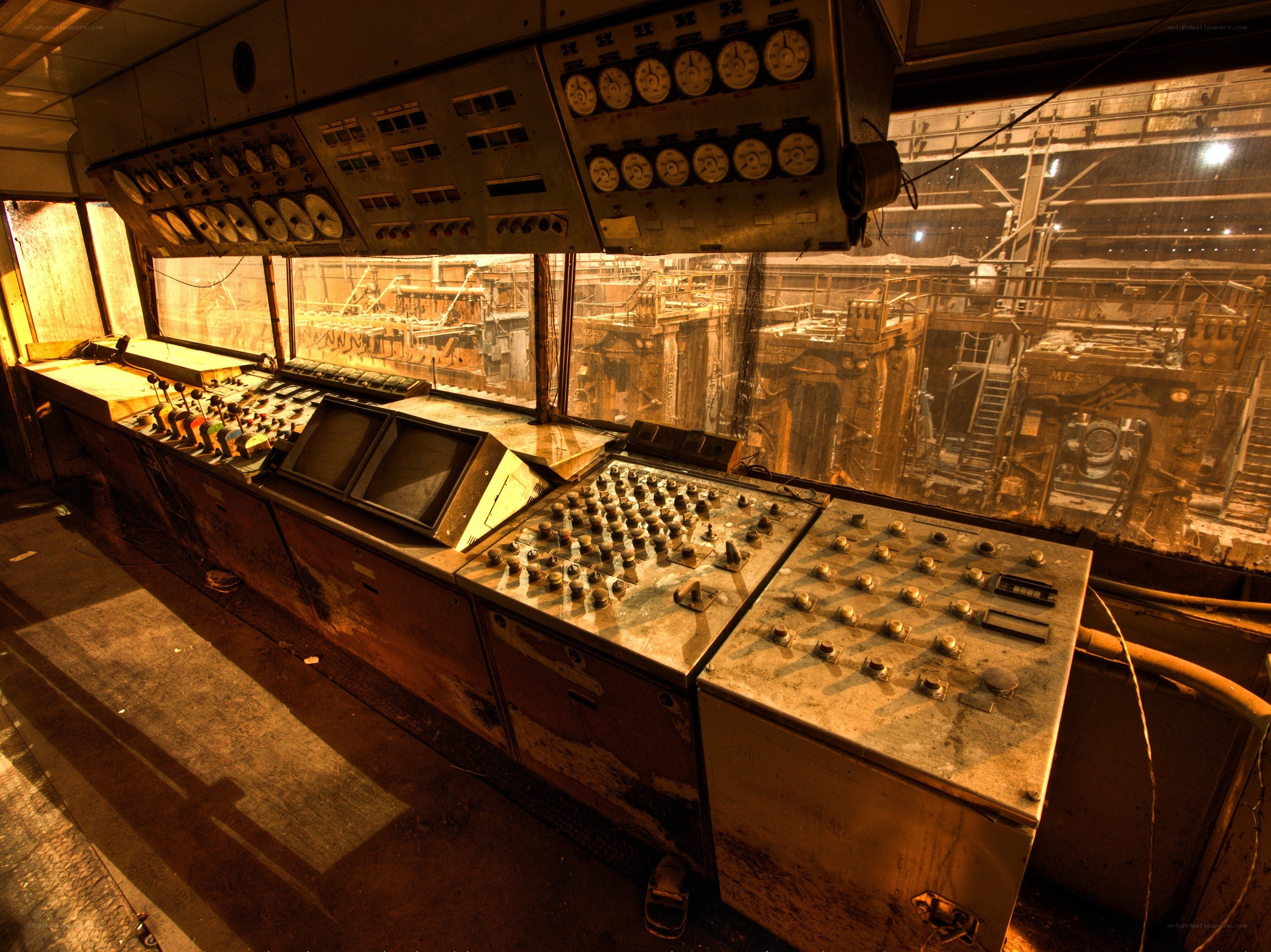 Abandoned control room