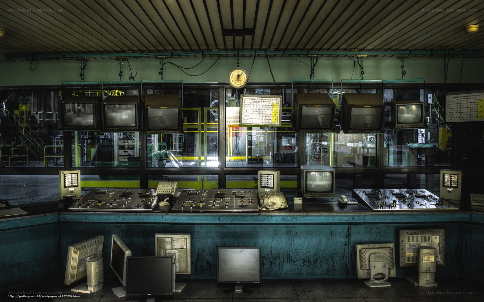 Abandoned control room