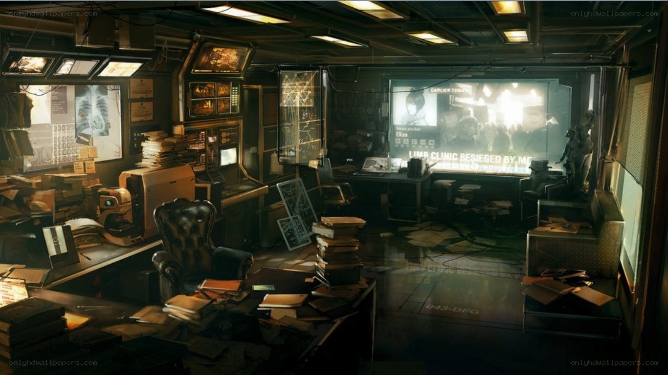 abandoned control room