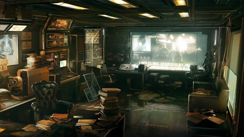 Abandoned Control Room — Black, Dramatic