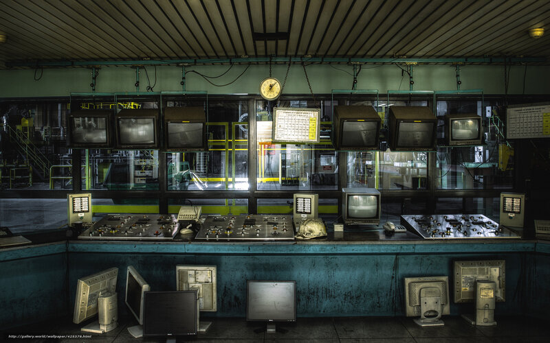 Abandoned Control Room — Green