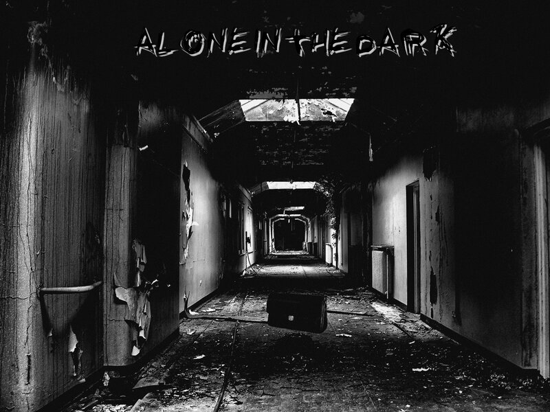 Abandoned corridor in darkness