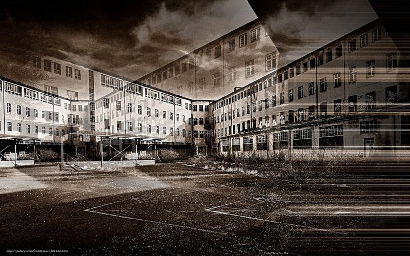 Abandoned Courtyard Building