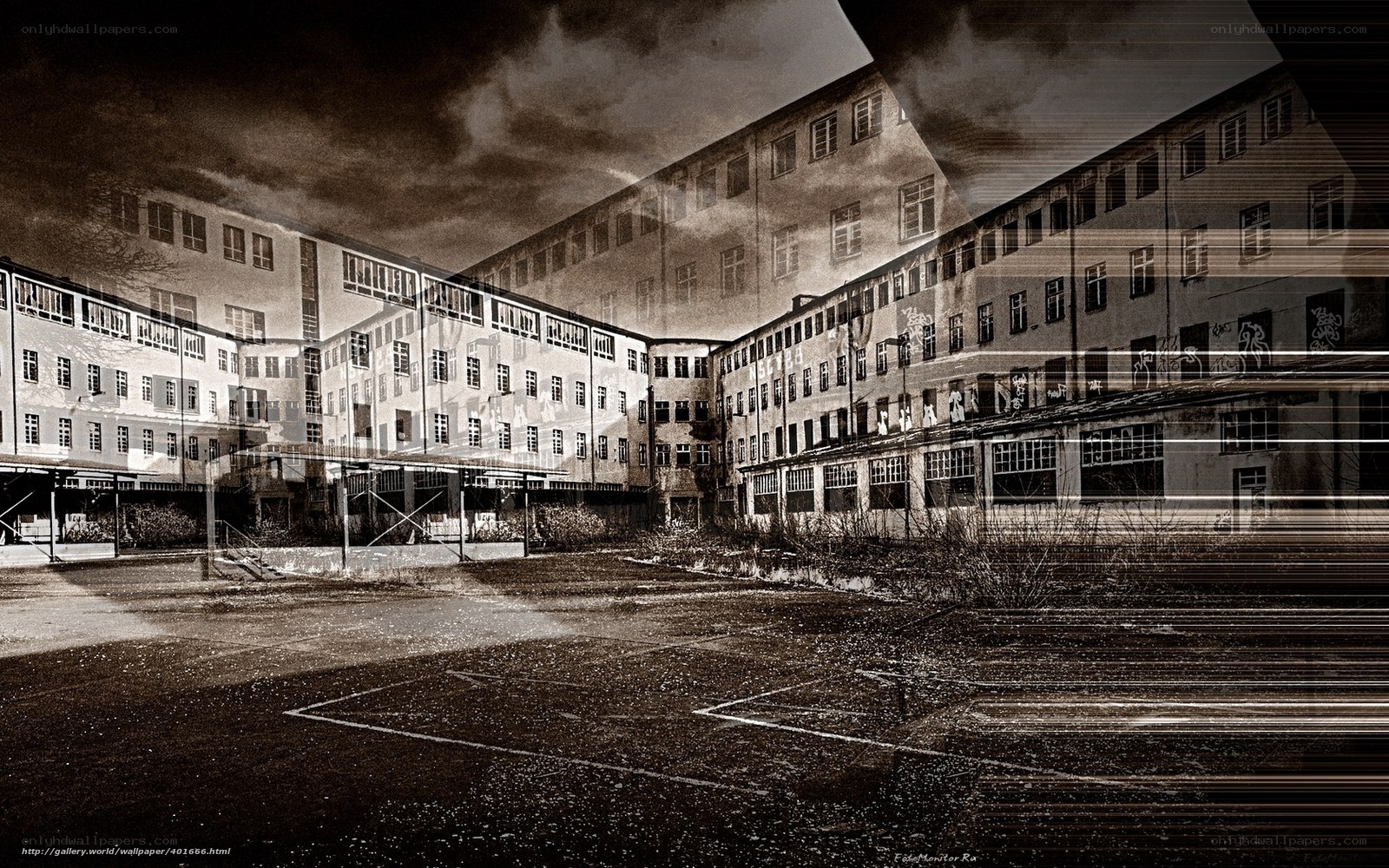 Abandoned Courtyard Building