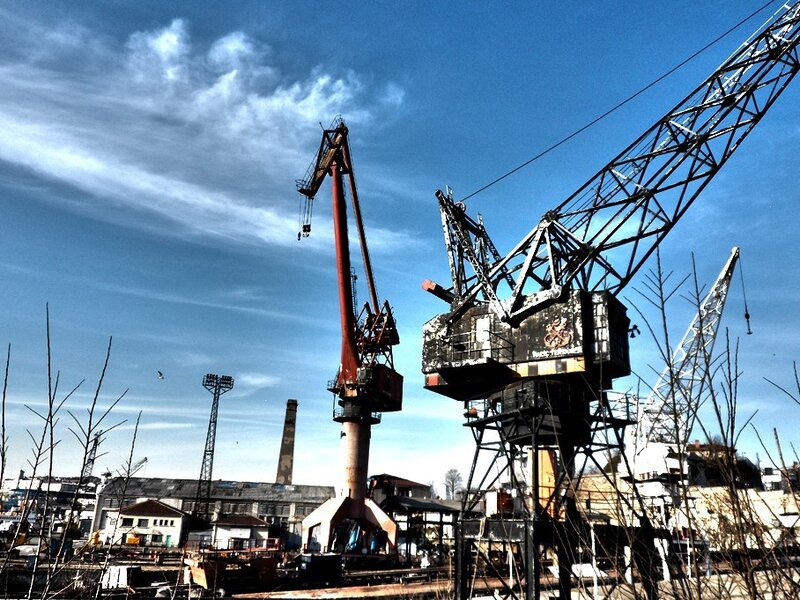 Abandoned Cranes