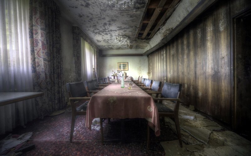 Abandoned Dining Room — Brown