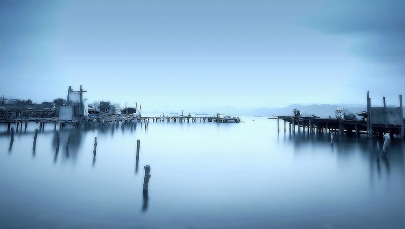 Abandoned Docks on Lake