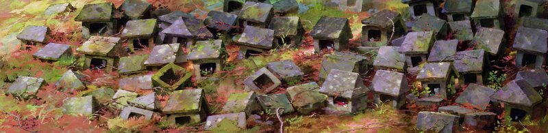 Abandoned Dog Houses