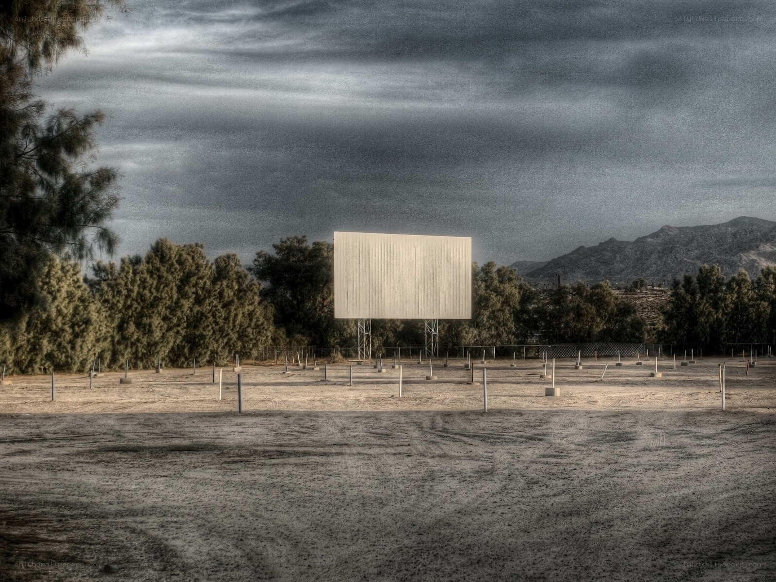 Abandoned drive-in theater