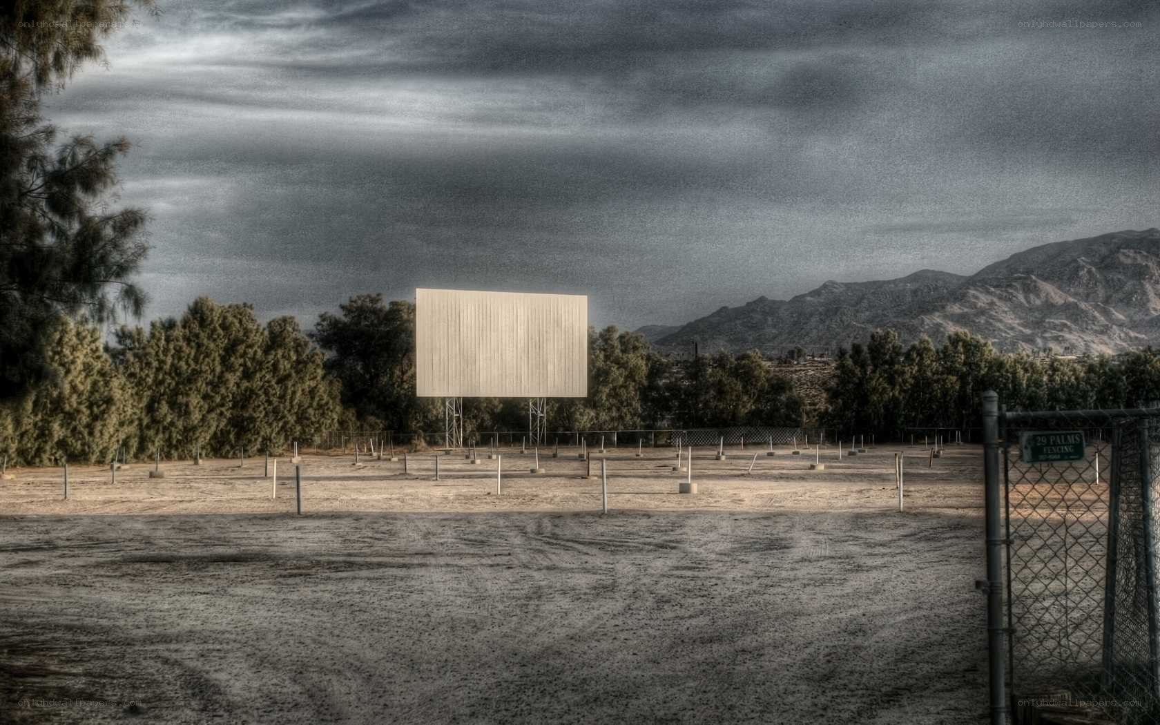 Abandoned drive-in theater