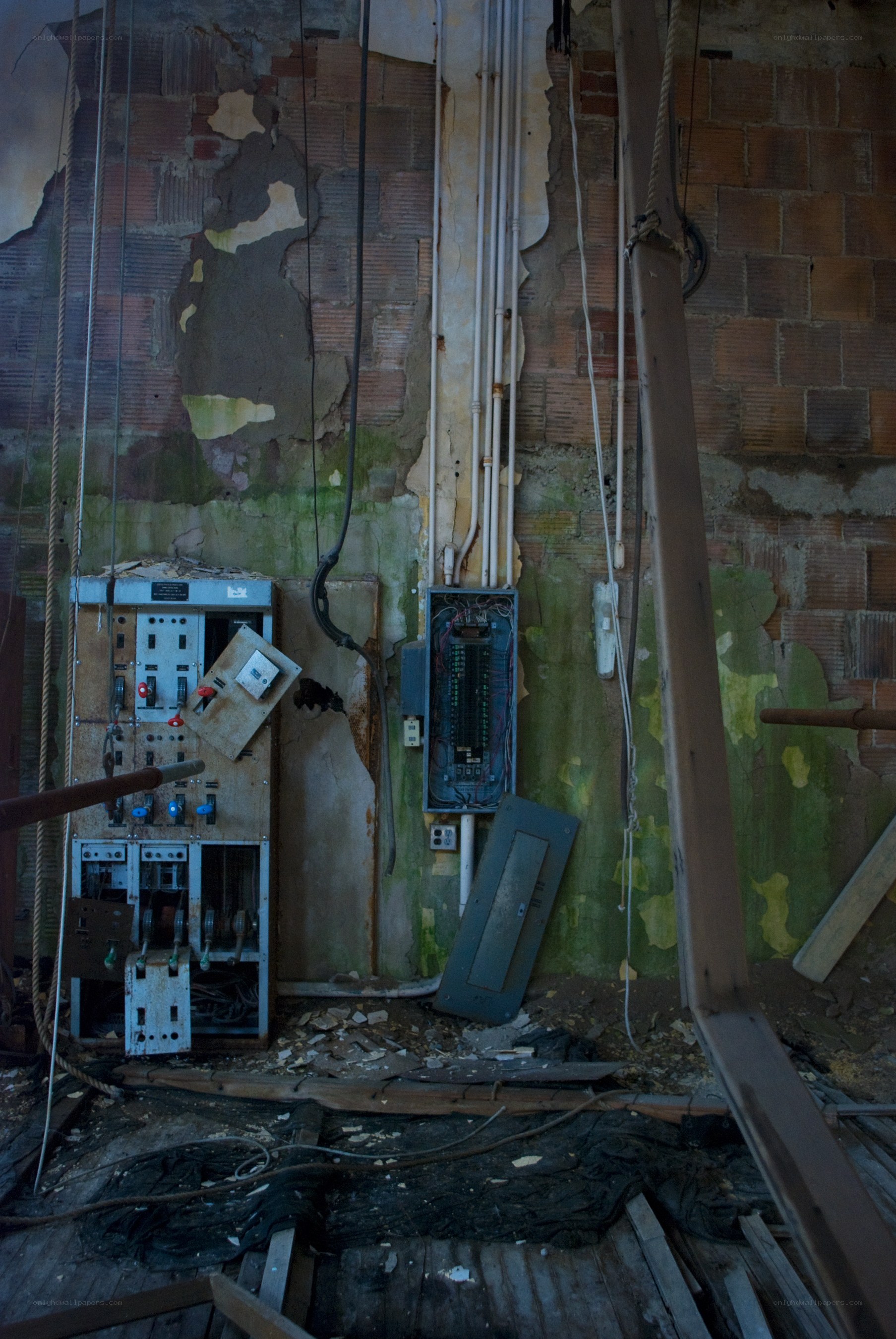 abandoned electrical room
