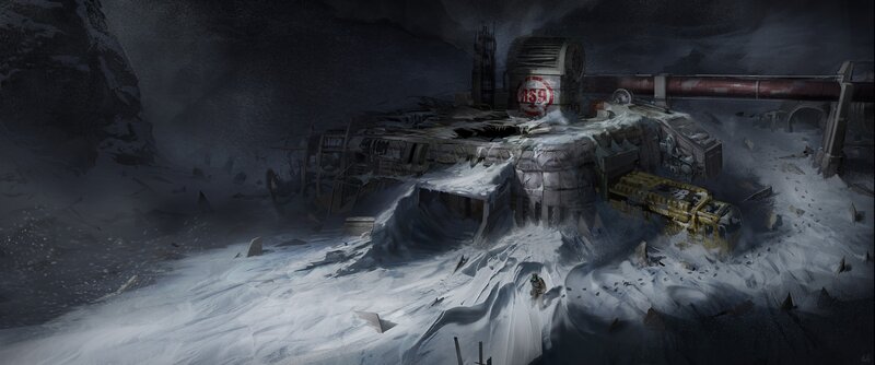 Abandoned Facility in Snow