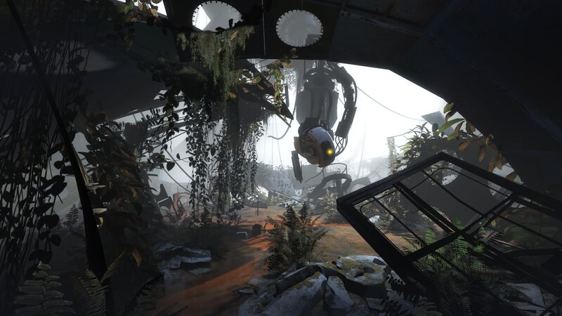 Abandoned facility overgrown with plants