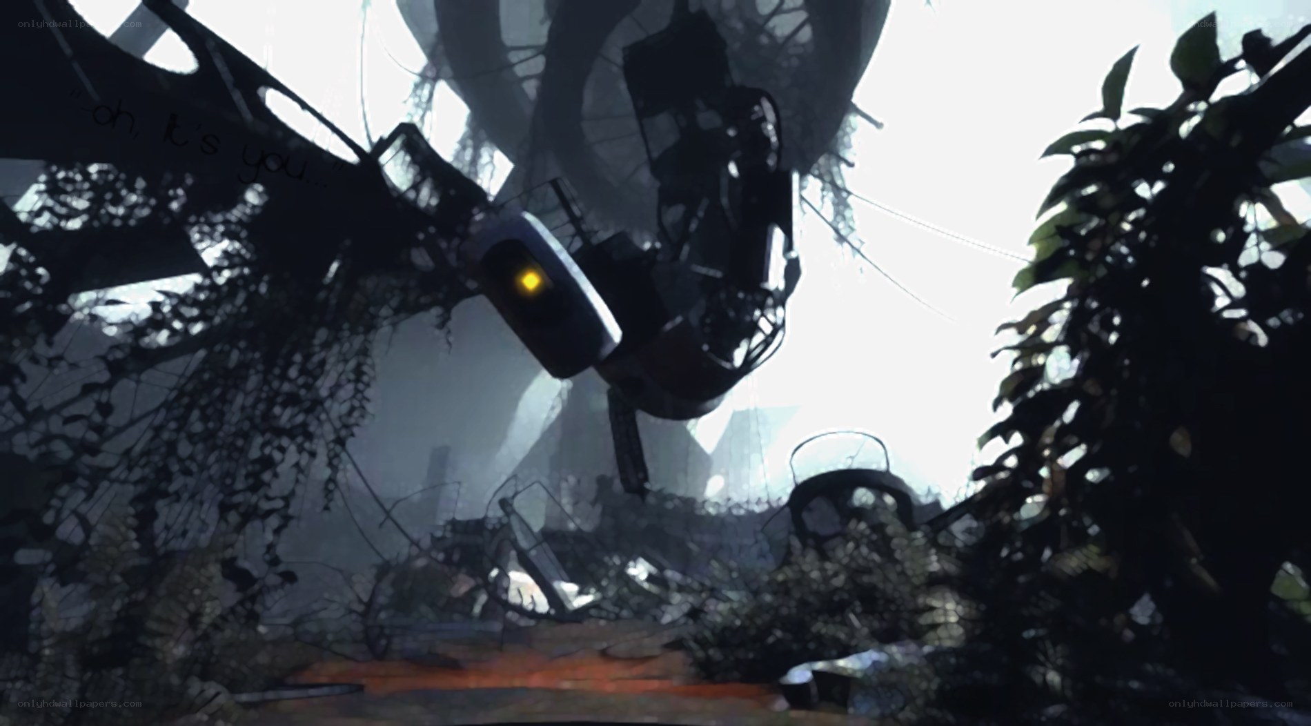 Abandoned facility with robot