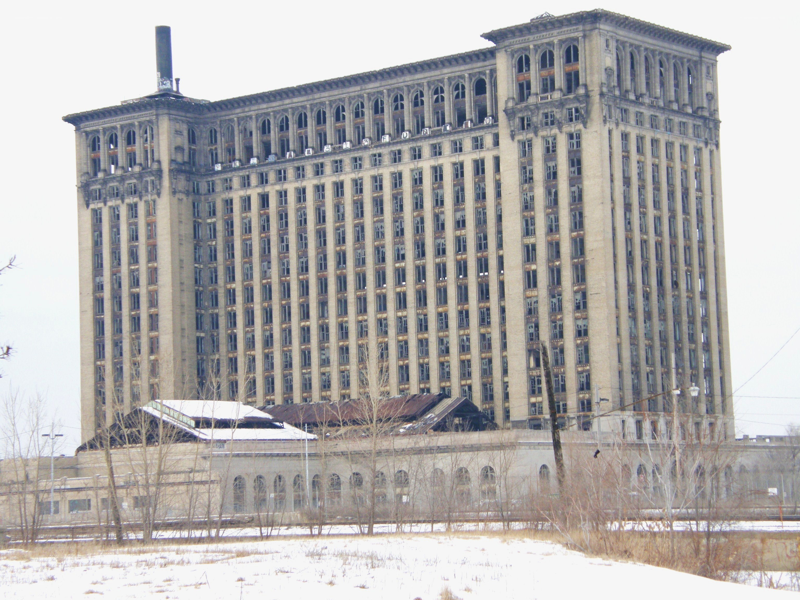 Abandoned factory building